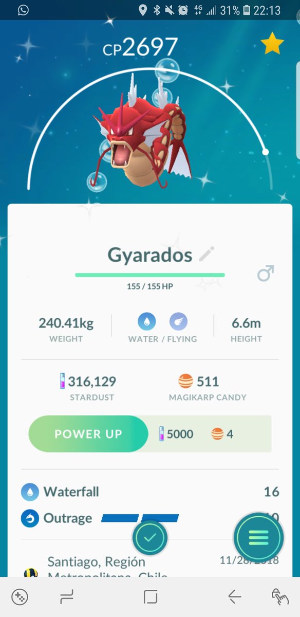 ElSebaCEE's tweet image. Años buscando al Magikarp shiny y aparece cuando menos lo esperaba ❤️