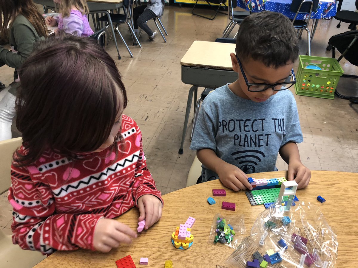 Student directed indoor recess collaborations at their best.... wait... is this “playing” ?  Looks like fun to us! <a href="/WESchools/">Willoughby-Eastlake City Schools</a> @wes_tjes