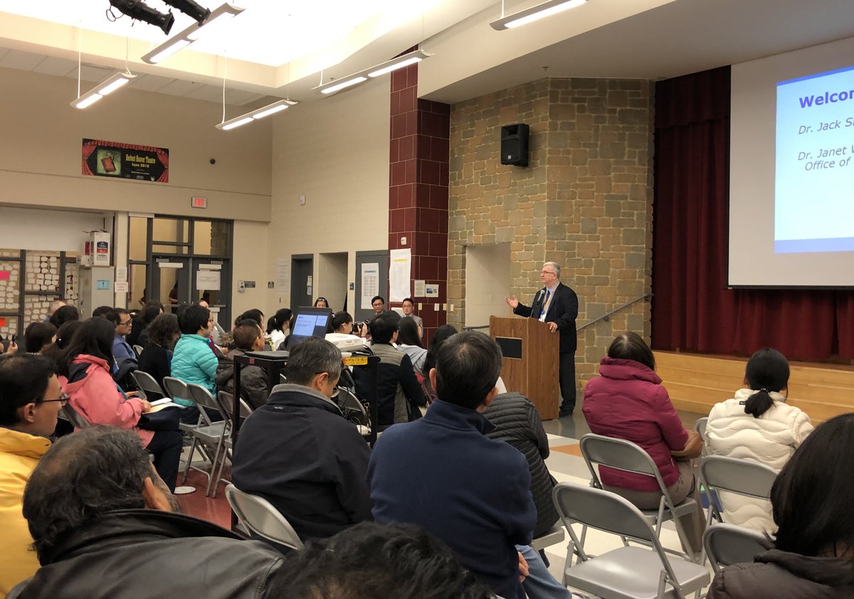 Great turnout at today’s Asian Pacific American Parent Engagement Night. Dr. Jack Smith, other MCPS leaders spoke. Sessions on bullying, rigor, magnet schools. Congrats to organizers !