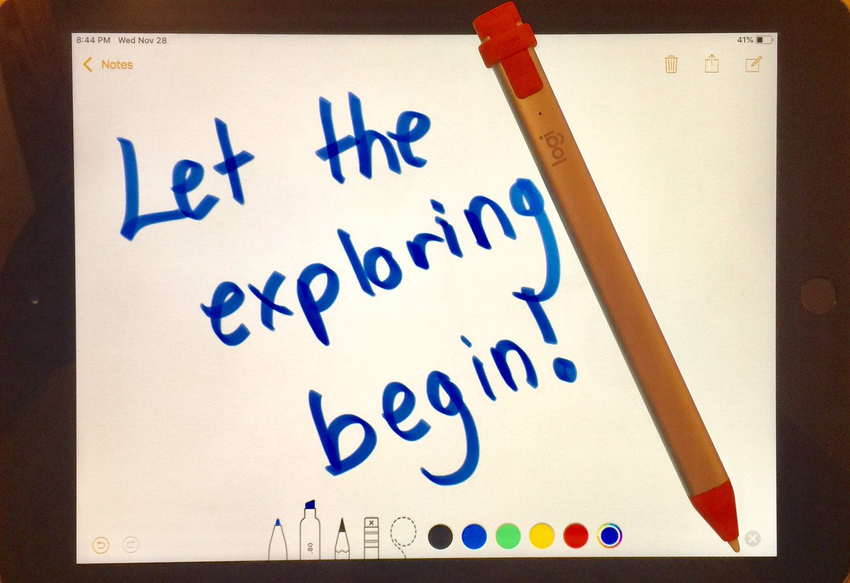 I’m so excited to get to experience this new tool! Time for some exciting learning! <a href="/CBWarwickElem/">Warwick Elementary School CBSD</a> <a href="/Logitech/">Logitech</a> #cbsdtech #logitechcrayon