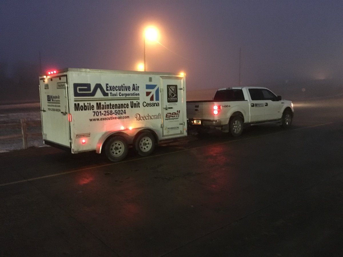 ExecAirTaxi's tweet photo. #ExecutiveAir in Bismarck ND offers an FAA Approved mobile maintenance unit service, can’t come us, we’ll come to you! https://t.co/h1N0y7moyO
