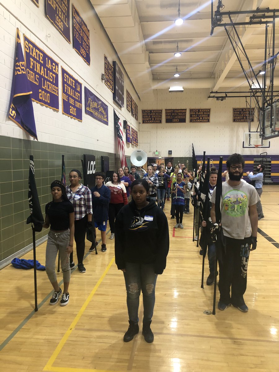 Had another great rehearsal tonight with <a href="/LRHSMusic/">Loch Raven High School Music Department</a> and <a href="/PGMSinBCPS/">Pine Grove Middle</a> students! We can’t wait to show off all of our hard work this Saturday at the Holiday Parade at THE AVENUE! <a href="/RaiderNationLR/">Loch Raven High</a> <a href="/TNelson21236/">Tina Nelson</a> @MrsFarmer_PGMS
