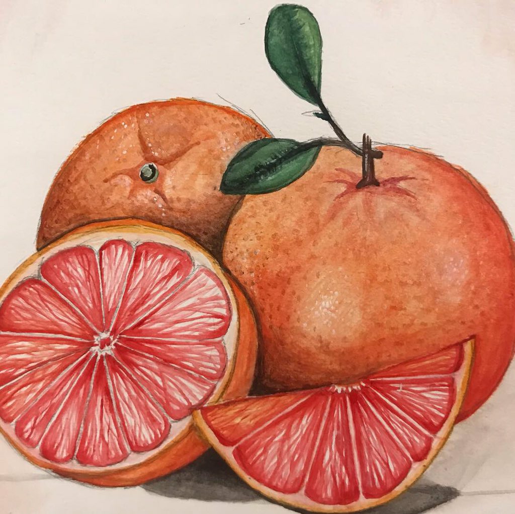 dfiatart's tweet photo. Intermediate completed a color mapping review and these incredible food studies this week! #intermediate #colormapping #theseasonofeating #foodpainting #whatyouloveorloathetoeat @visualartsbcps https://t.co/UPGWRE2TEp
