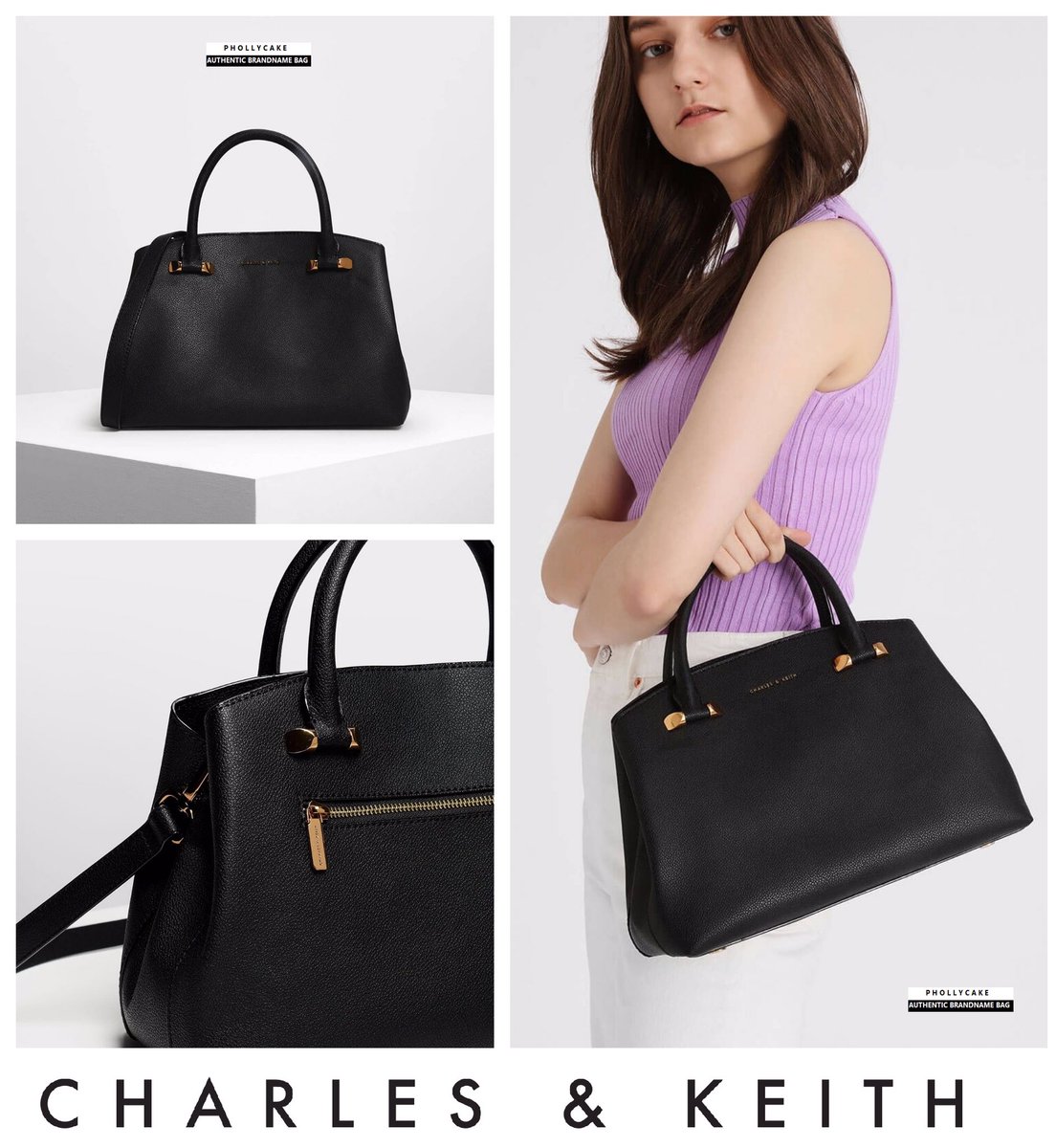 classic top handle bag charles and keith