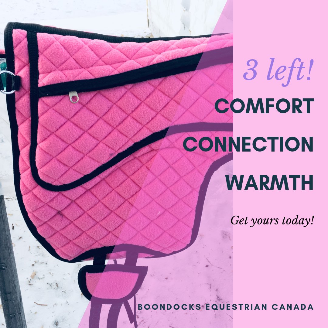We have been getting some great feedback in the last couple of days from customers with our #barebackpads. We ❤️ helping people enjoy riding again! Want one of your own? 3 pink ones left! #comfortconnection #horsetack #enjoytheride #boondocksequestrian #canada #dontbeahardass
