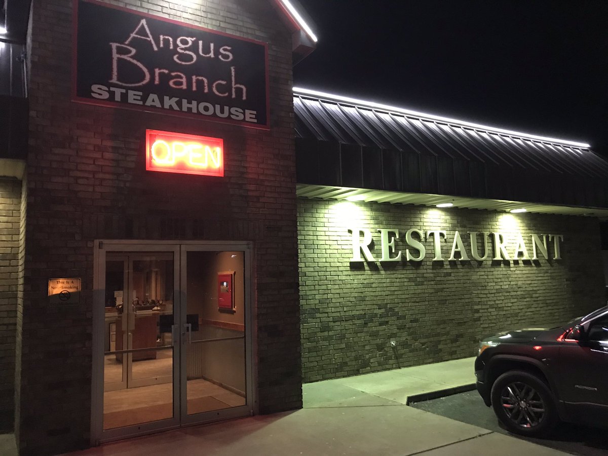 The Angus Branch Steakhouse In Monett     Great family owned business good steak, good salad bar and super homemade rolls a lot of bang for my bosses buck
