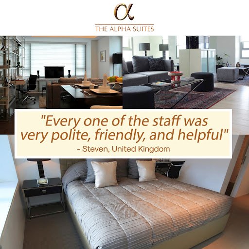 TheAlphaSuites's tweet photo. It’s our goal to continuously exceed the expectations of our guests. 

Recently stayed at The Alpha Suites? Share your remarkable experiences at https://t.co/NALmhEQBbb https://t.co/SUfPY6t9vv