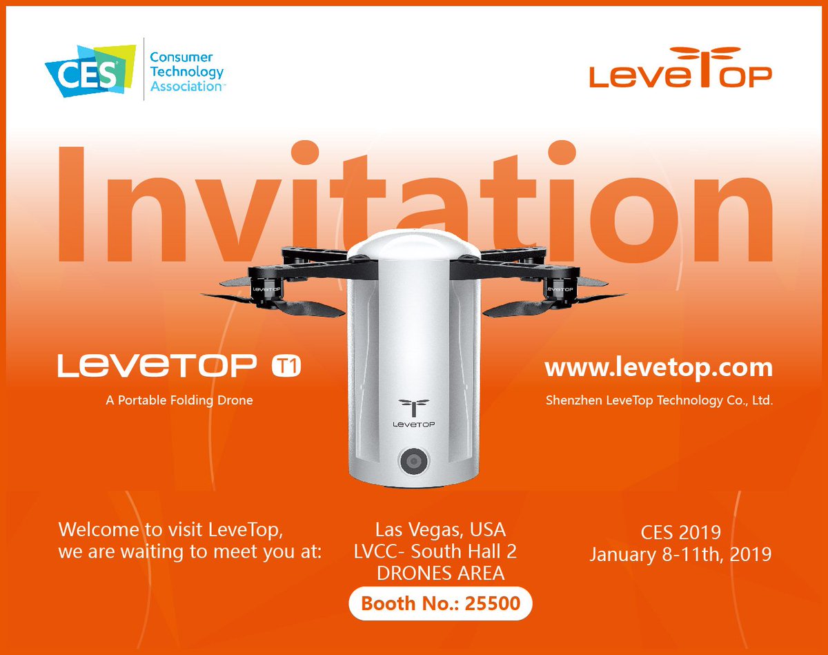Levetoptech's tweet photo. Great News! LeveTop will attend CES 2019! Guys who want to visit us can get a free ticket before December 18 by registering through the link below. Registration is $100 after December 18. Act quickly to gain a free ticket now! 
https://t.co/77qSsI7bpw https://t.co/yJI0w7gWoX