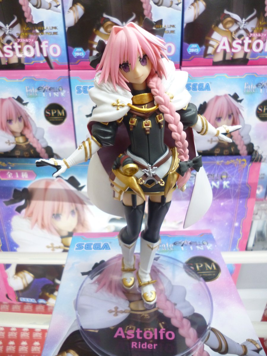 Tac Koriyama V Twitter クレーンゲーム Fate Extella Link Spmフィギュア アストルフォ入荷致しました ライダー アストルフォがフィギュアになって登場です ワダアルコ先生のイラストの雰囲気がそのままの クオリティ高いフィギュアとなっております