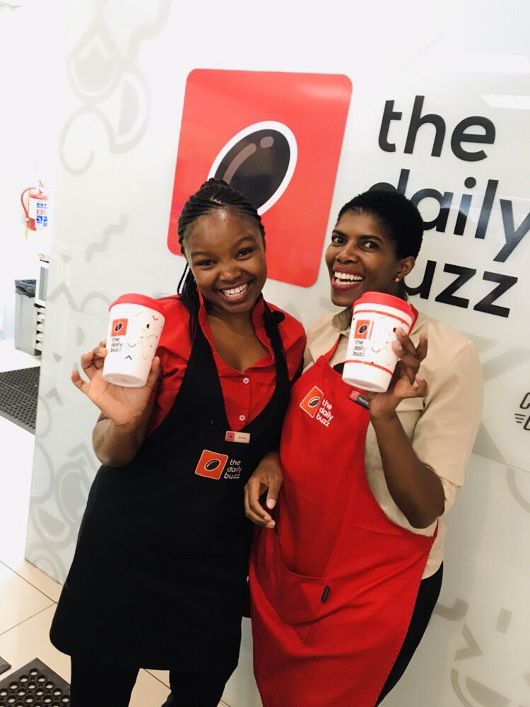 thedailybuzzsa's tweet photo. Shoutout from our @growthpoint & @EOHTech coffee bars where we launched our new “MY BUZZ” travel cups at R100 each. Be sure to get your hands on one (or two 😀) & you will receive a R1 discount when you bring your cup for a refill on any 250ml & 350ml hot drink.#mybuzz #mycoffee https://t.co/Z0WobKAHG3