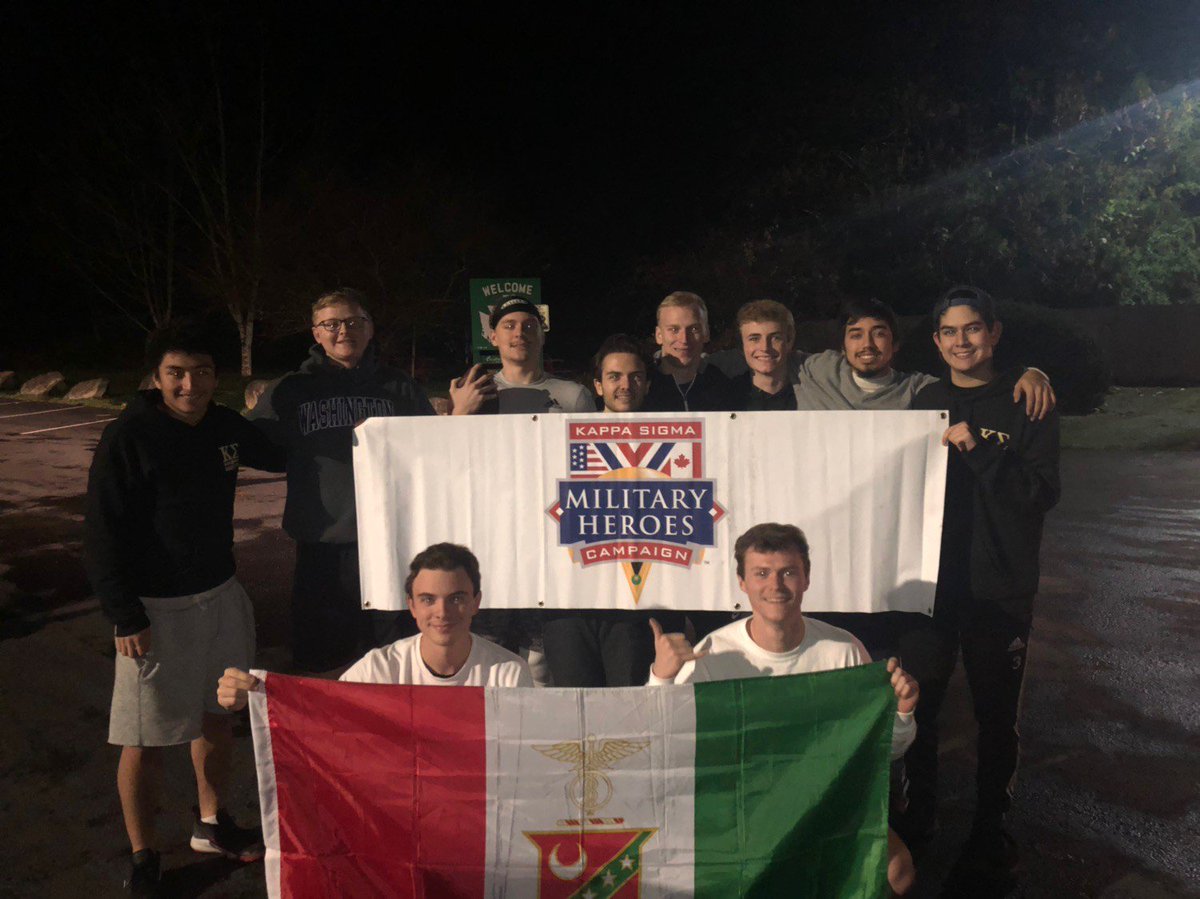 KappaSigma_UW's tweet image. The Beta-Psi and Gamma-Mu chapters collectively raised about $13,000 for the Military Heroes Campaign! We would like to give a huge thanks to our sponsors: Iggy Bots and Montlake Boulevard Market; and everyone who donated throughout the months! #RunforVeterans #GoDawgs #KappaSig