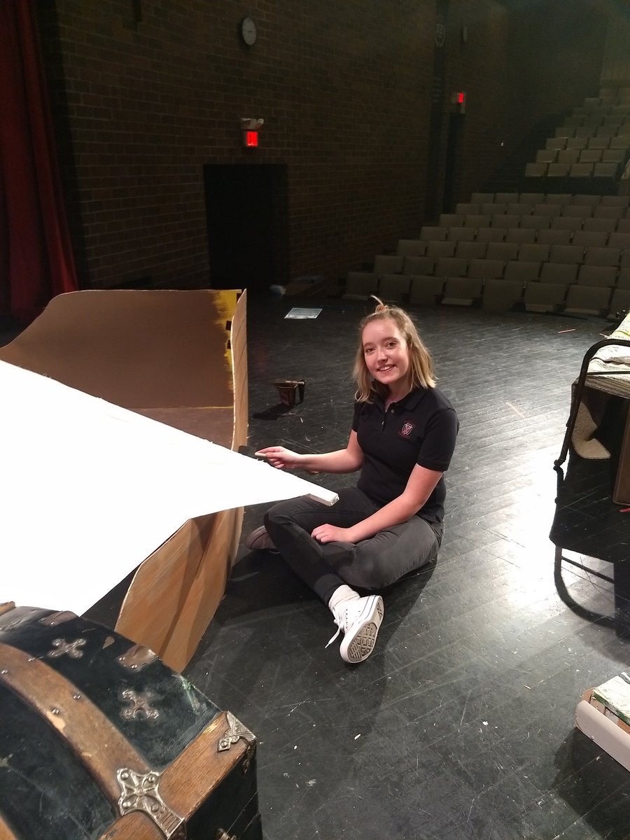 DchsTheater's tweet photo. Acting+ worked on their set today! Pictures of the finished project to come tomorrow! https://t.co/6EFTjJDqyF