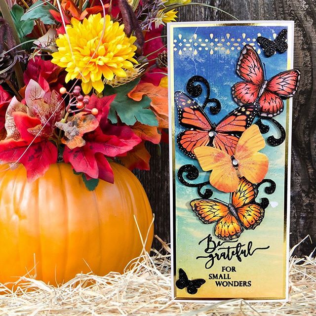clearsnap's tweet photo. ColorBox ClearStamps Be Grateful sentiment and Butterfly stamps pair beautifully with @paperhouseproductions papers! Gorgeous card by @mitsyana 🍂🍁🌰⁣
⁣
#butterflystamp #butterflyart #papersbff #craftersbff #colorbox #colorboxink #clearsnap #fallis… https://t.co/SI2Gx6Jysn https://t.co/dli7L40Kcm