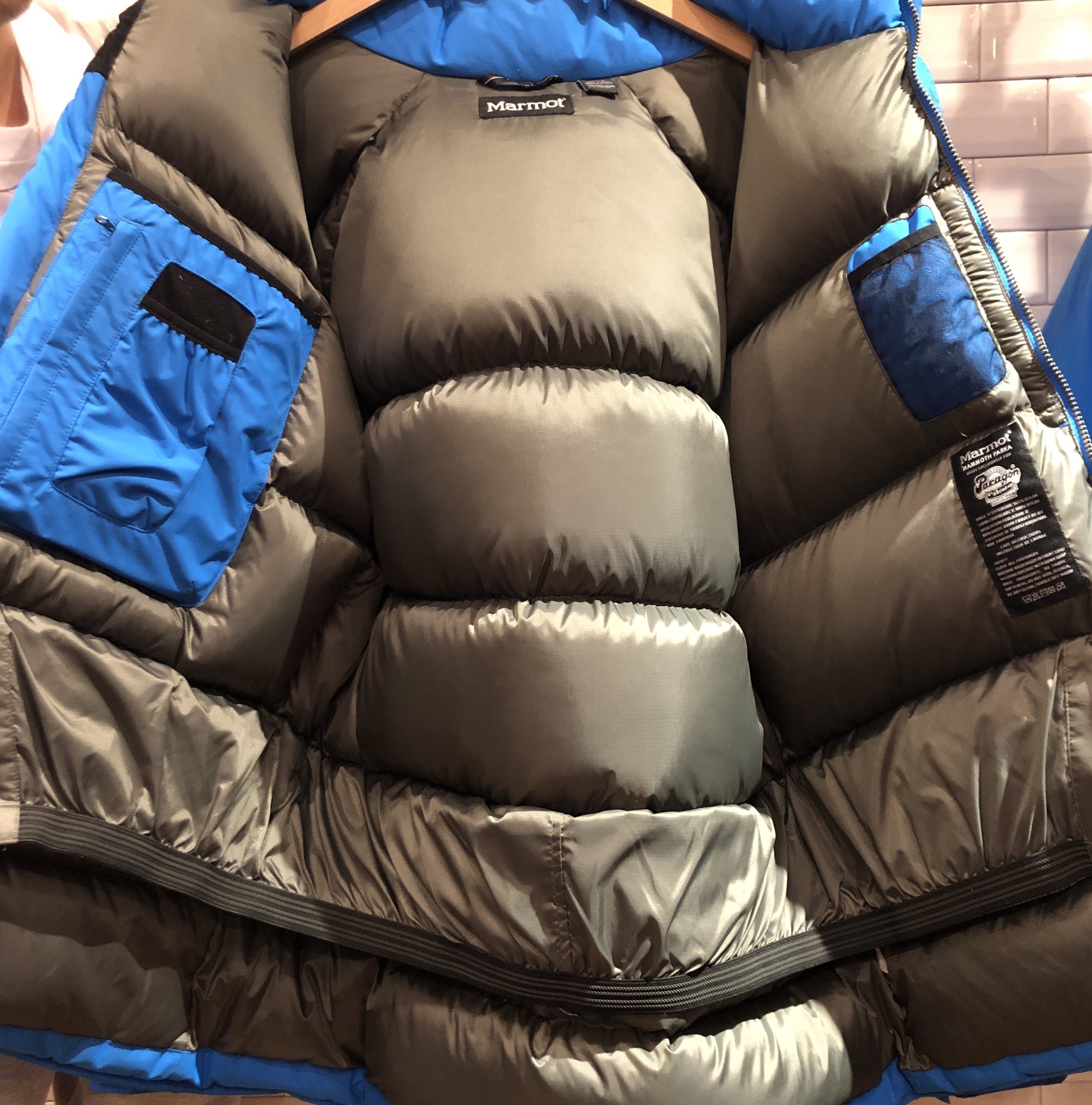 Biggie MARMOT mammothparka ブルー80年代タグ