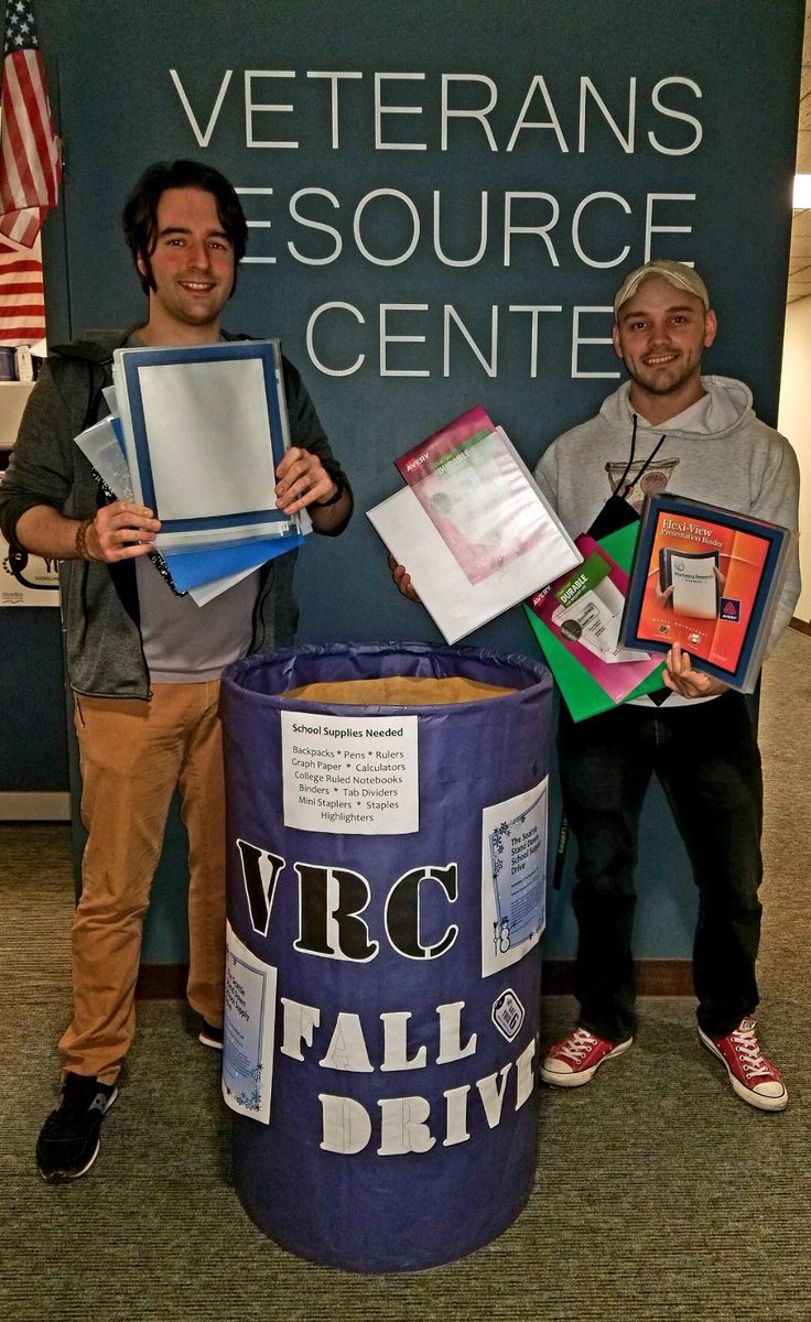 A fantastic donation of school supplies for Seattle-area student veterans!  Still collecting until Dec. 20. Donation barrels available in the VRC, FOSS, Room 5225 & in the Staff Lounge in the PUB. #ShorelineCC #ShorelineVeterans #SchoolSuppliesDrive