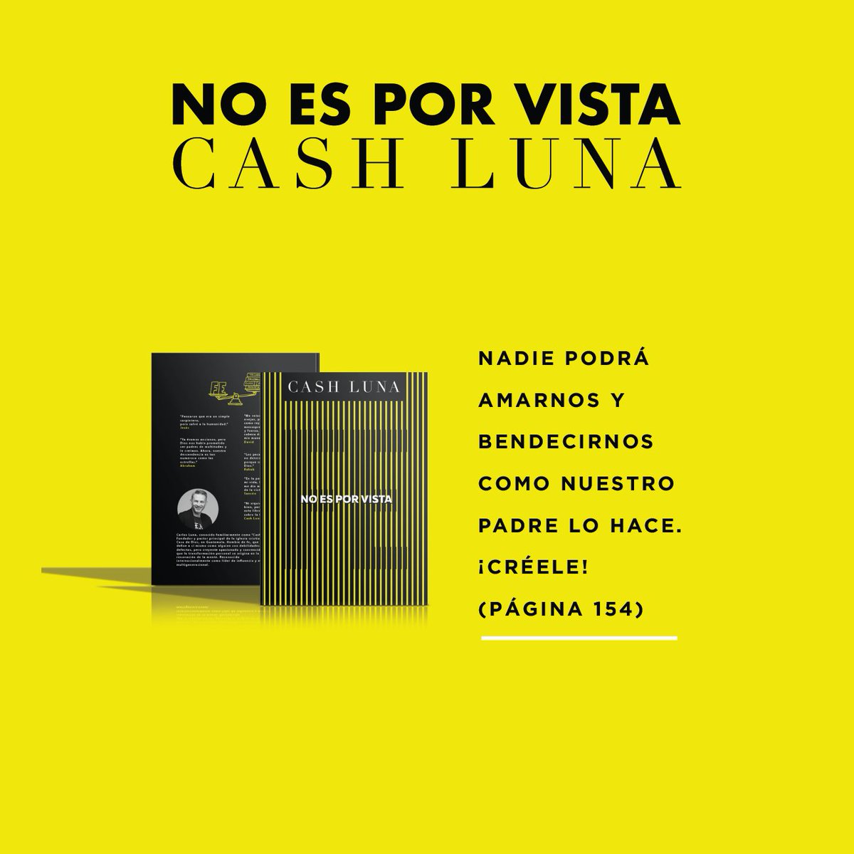 PastorCashLuna's tweet photo. Tu fe no puede ser fugaz. Créele al Señor siempre. #NoEsPorVista https://t.co/SoBhz8JBtL