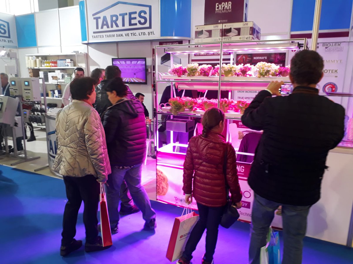 Plantekno's tweet photo. First day finished :) Welcome to visit us at #growtech2018 #growtecheurasia2018 #verticalfarming #hydroponics #growlights #horticulture https://t.co/bOtqWq6X6X