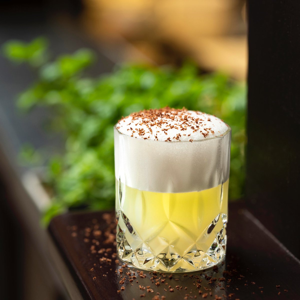 For the sensory seeker... stop in and let Mitch mix you a Sensei Sour. Tempo gin, Orvieto white wine, Giffard Vanilla, freshly squeezed lemon, Apothecary "Darkness" bitters, egg white. #yyc #cocktails #cheers #yycdining