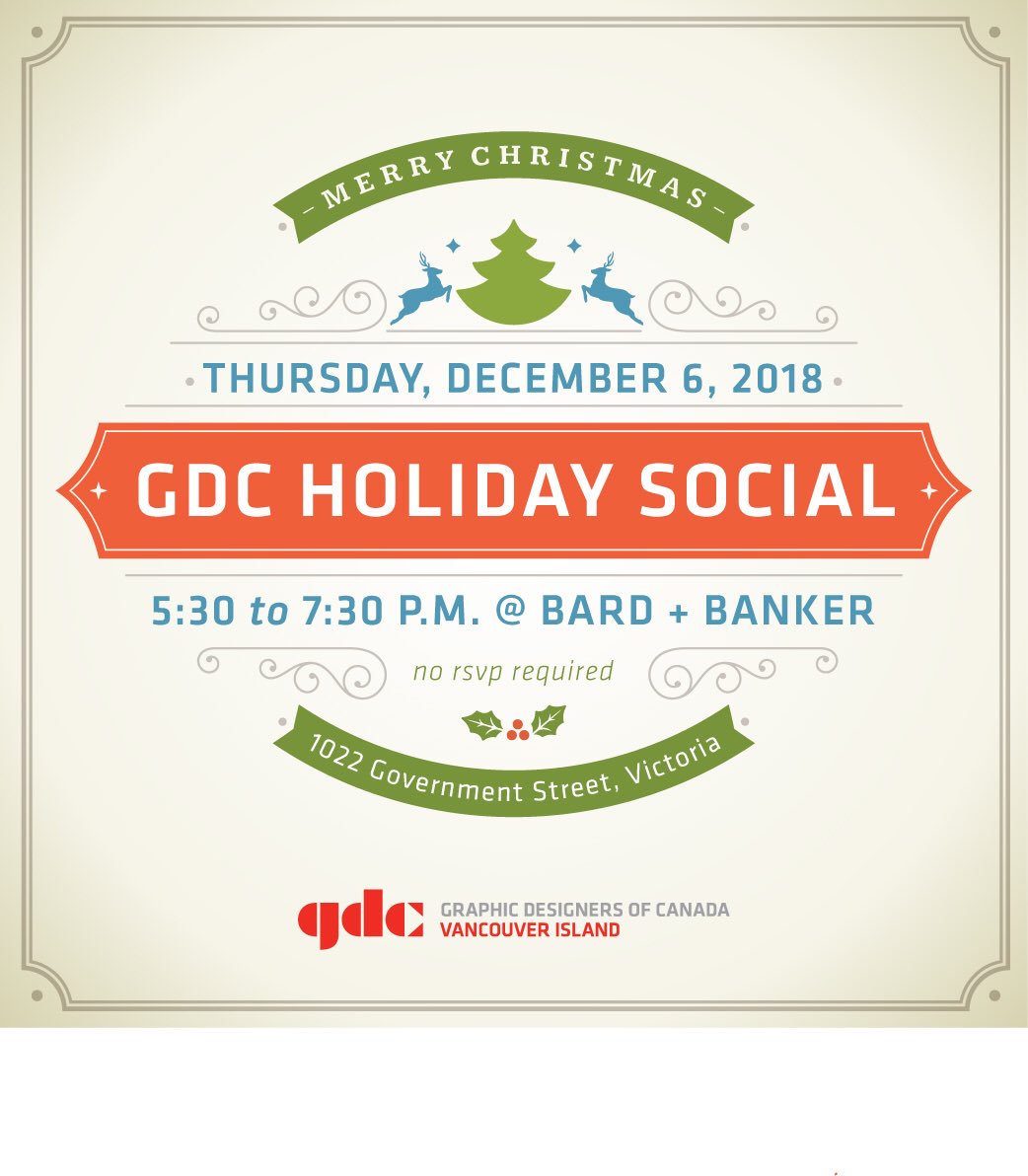 GDCVI's tweet photo. Join us for happy hour and get an early start on celebrating the holiday season! Just a casual get-together - everyone welcome. 5:30-7:30, Thurs Dec 6 @bardandbanker Hope to see you there! https://t.co/0VMFHIsHkD