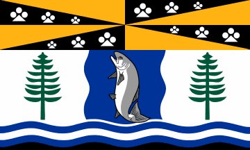23: CAMPBELL RIVER (5.95 points) - So, a lot going on here- From our judging panel: "I dated somebody from port alberni and they described themselves as the poor man's cambpell river," and this flag is not helping- Lots of good elements! Pick, like, two!