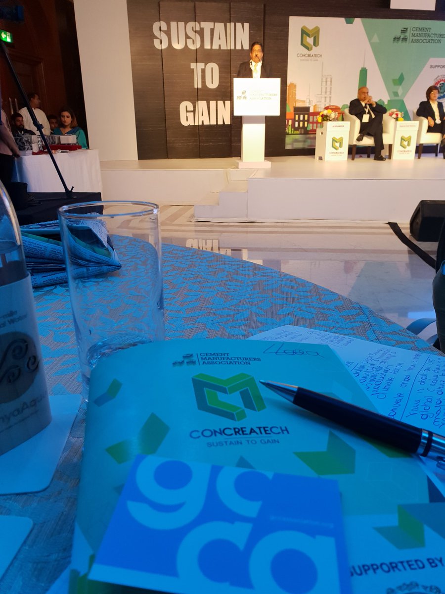 ClaudeLorea's tweet photo. #Concreatech2018 #concretetalks @CMAIndia2018 opening 
@theGCCA in attendance and ready to contribute #concrete #cement #Sustainability https://t.co/1eWpwGS32O