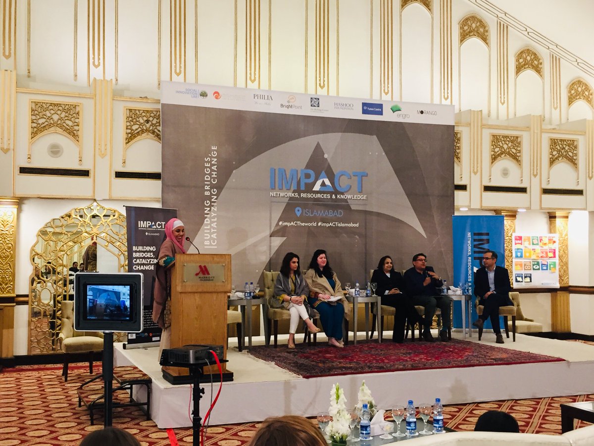 MDFGlobal's tweet photo. Suniya Taimour, Business Adviser from #Pakistan, at @impACThe_world conference speaking on the panel: Social Entrepreneurship: A Catalyst for Systems Change. 
#SocEnt #socialinnovation #changemakers #powertalks, #impACTstories #paneldiscussions #powertriangle https://t.co/EYvSwsn2c4