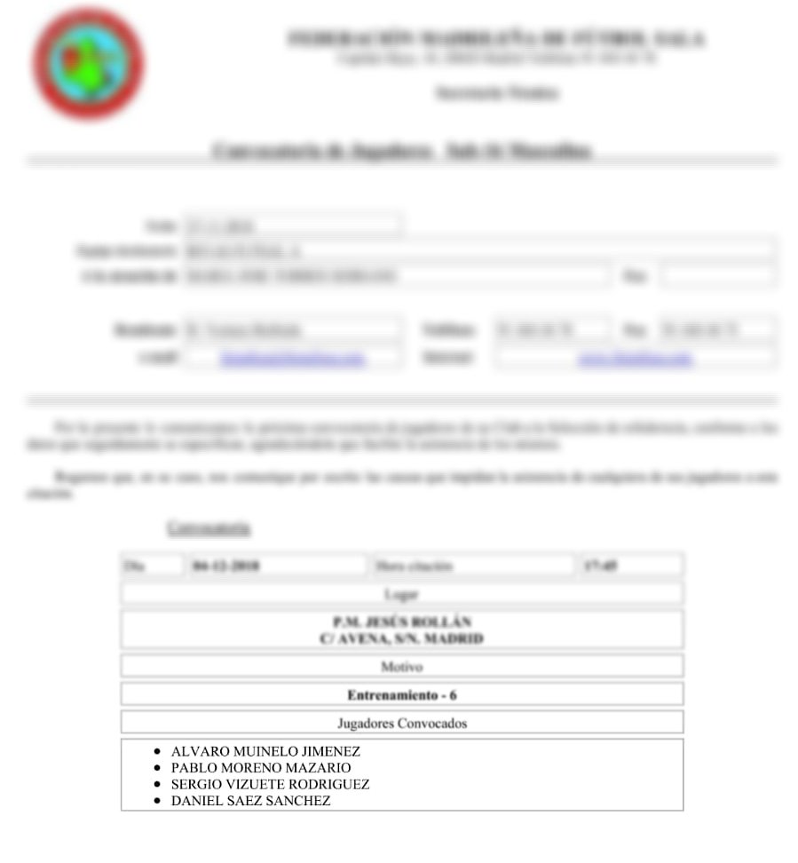 ENHORABUENA RUBIO, MUINELO, PABLO Y DANI !!!
Convocatoria de #Rubio #Muinelo #Pablo  y <a href="/danisaez_8/">Dani Sáez</a> con la @FEMAFUSA Sub-16
#SeguimosTrabajando #RivasFutsal #RivasFutsalBase #GoRivas #UnidosPorUnaIlusion