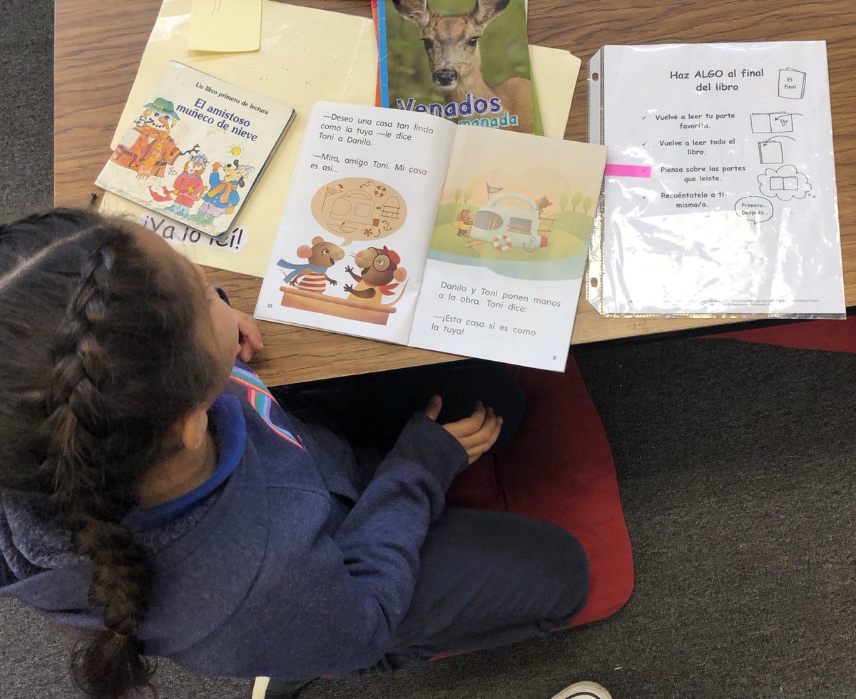 Beloveteachlove's tweet photo. Todayโs educational adventure took place at Phelan Language Academy, where we witnessed the magic of reading workshop in ESPAรOL. Gracias Chris. Thank you @CotsenAoT #Cotsen #readersreading #tallerdelectura https://t.co/GJKvOdQw8z