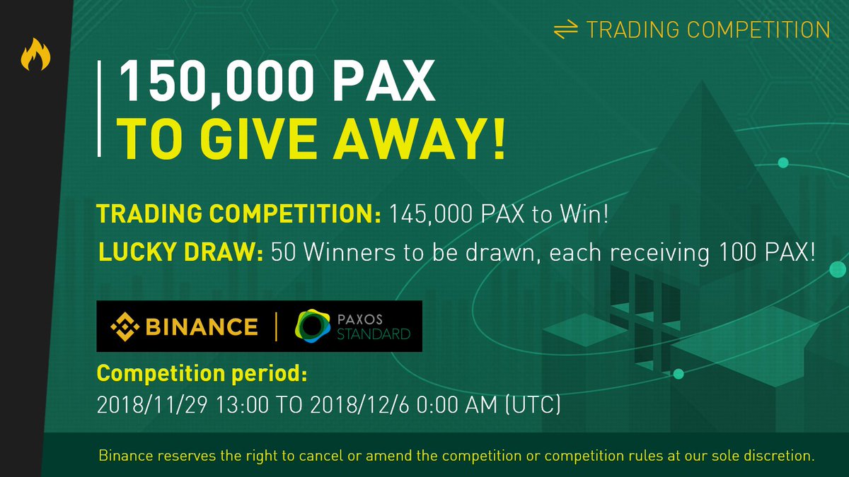 binance's tweet image. $PAX Trading Competition - 150,000 $PAX To Give Away!
support.binance.com/hc/en-us/artic…