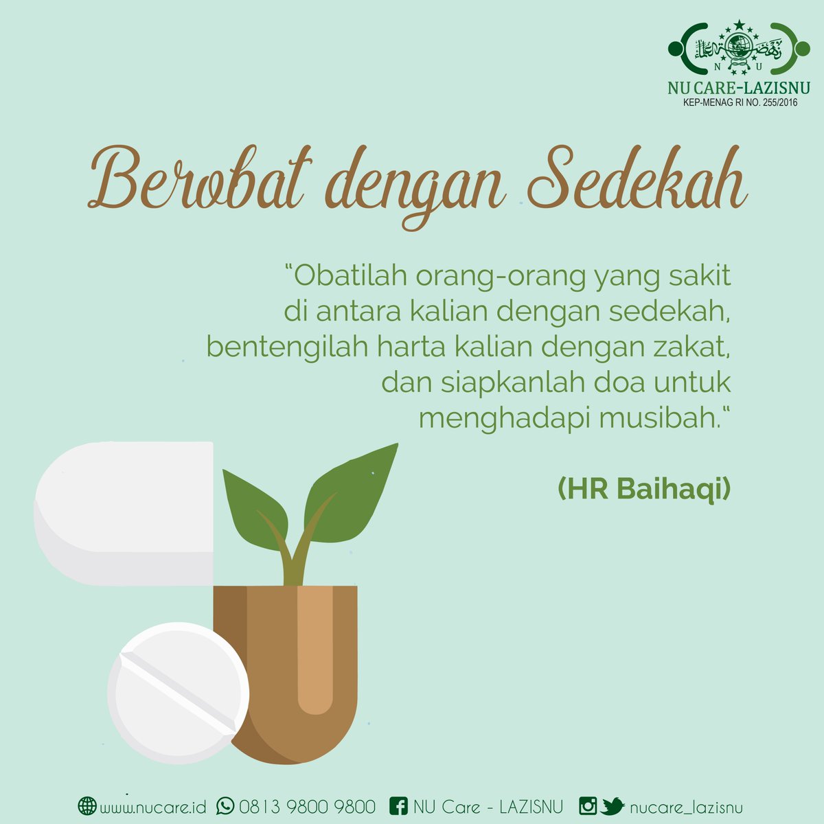 Nu Care Lazisnu Pa Twitter Sedekah Bukan Hanya Sekedar Memberi Banyak Manfaat Dan Hikmah Yang Dapat Kita Petik Salah Satunya Berobat Dengan Sedekah Nucare Lazisnu Infak Sedekah Zakat Https T Co Iwo4bqmjre