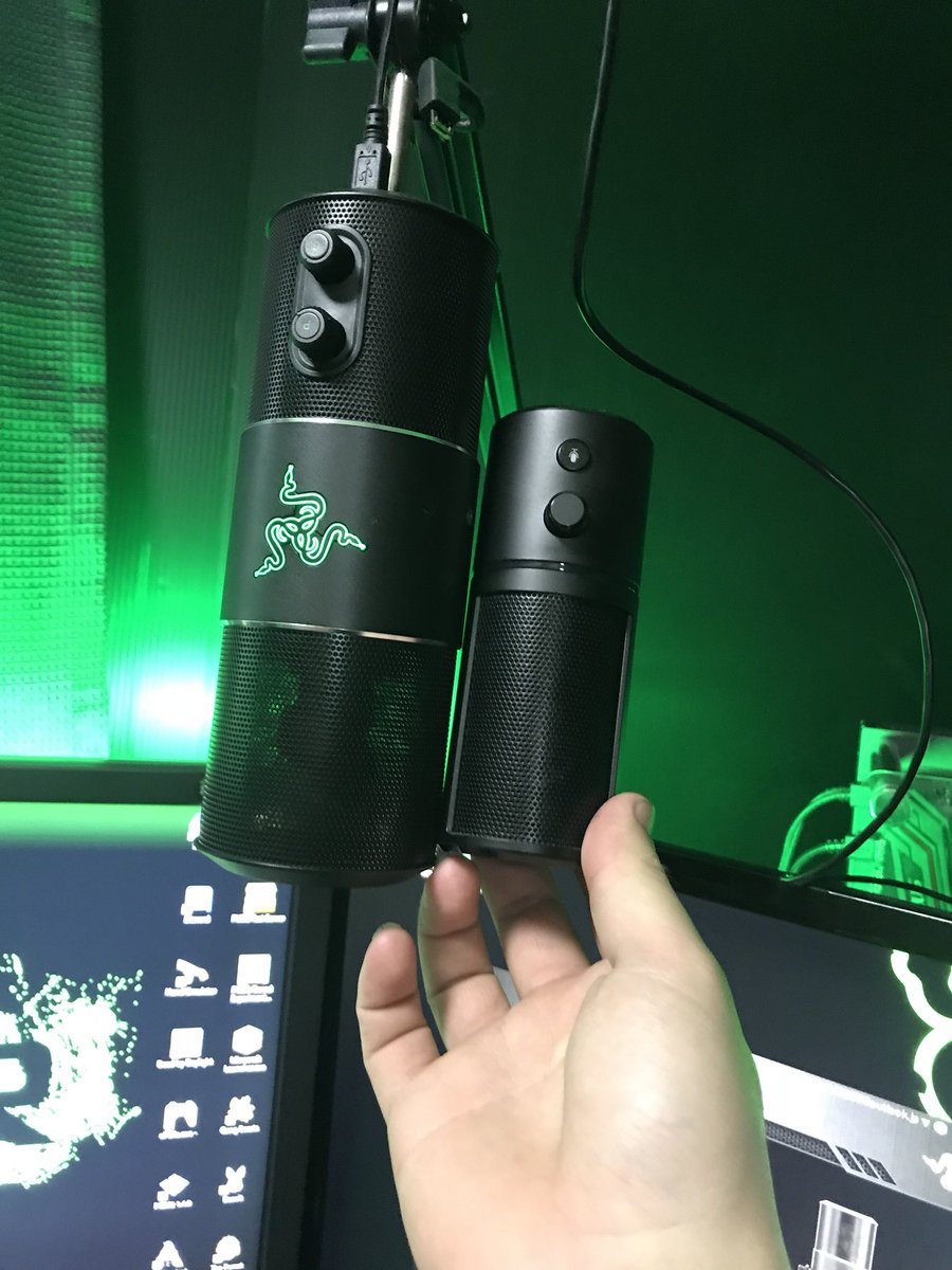 Bol בטוויטר Razer Seirenゲットー マイクにロゴ入ってるのかっこいい Seiren Xと比較するとおっきい O