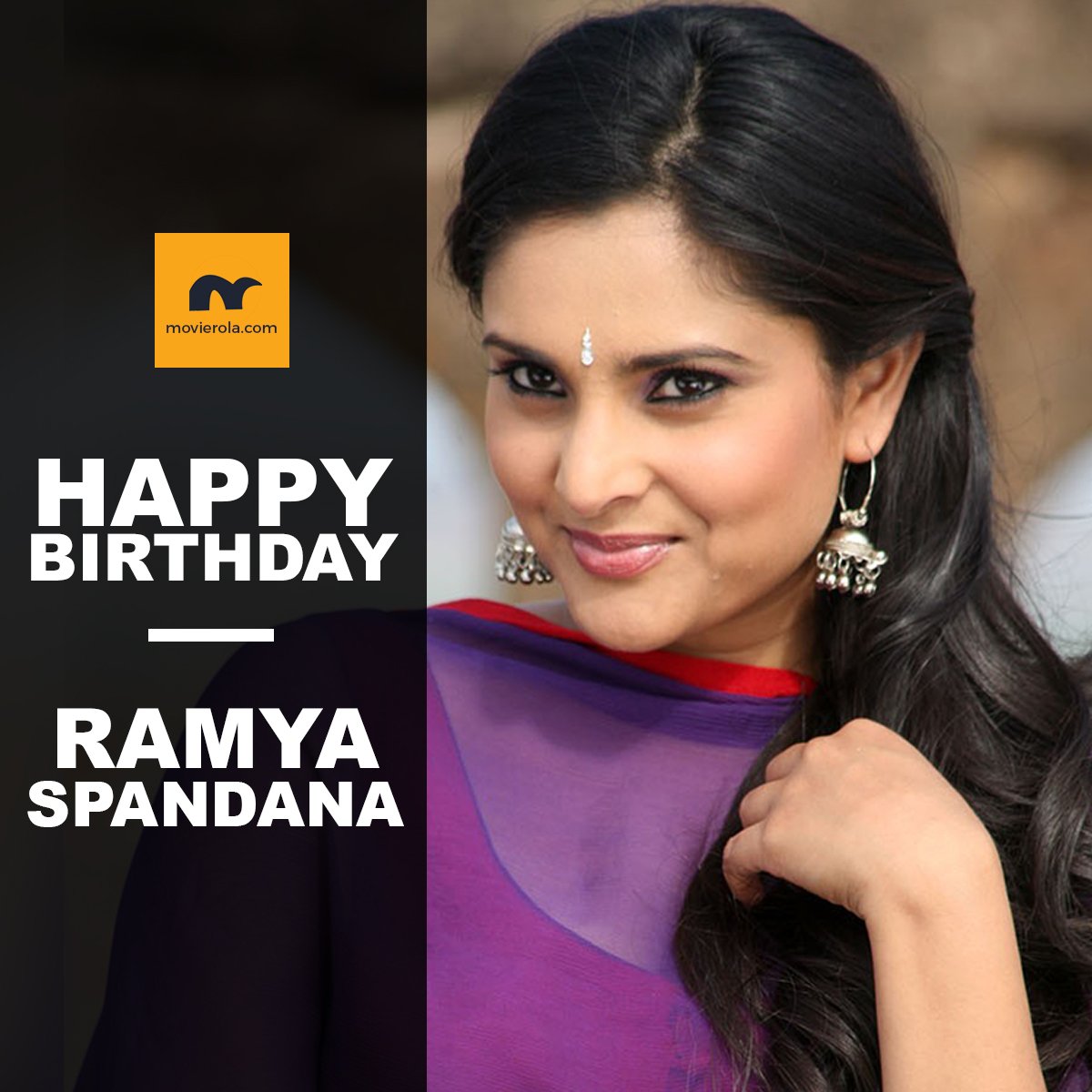 MR2Kannada's tweet photo. Happy Birthday To Sandalwood Actress @divyaspandana
#RamyaSpandana #HBDRamyaSpandana #HappyBirthdayRamyaSpandana @MR2Kannada
@Movierola
https://t.co/YLUoBP3q7b https://t.co/V4weMSNxDX