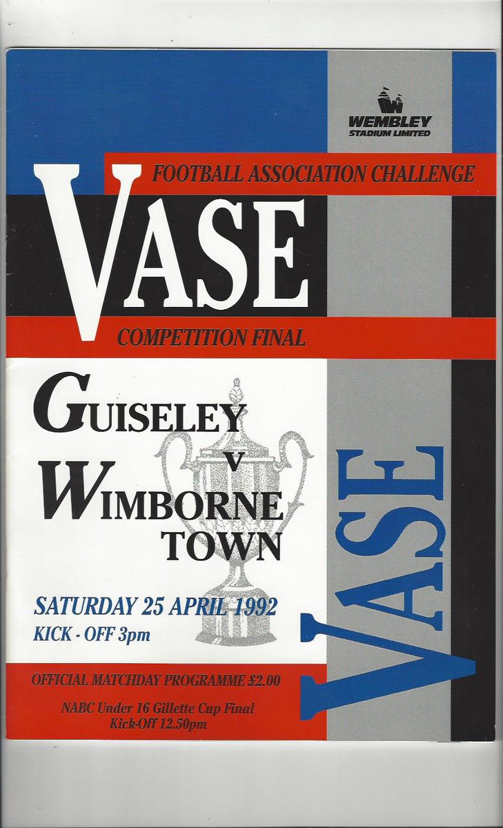 bobsprogrammes's tweet photo. Guiseley V Wimborne Town 1992 Football Programme now available on https://t.co/SGCCLsLok9 @NonLeagueCrowd @NonLgeProgs #guiseleyfc #wimbornetownfc #LD https://t.co/my1GXahyVV