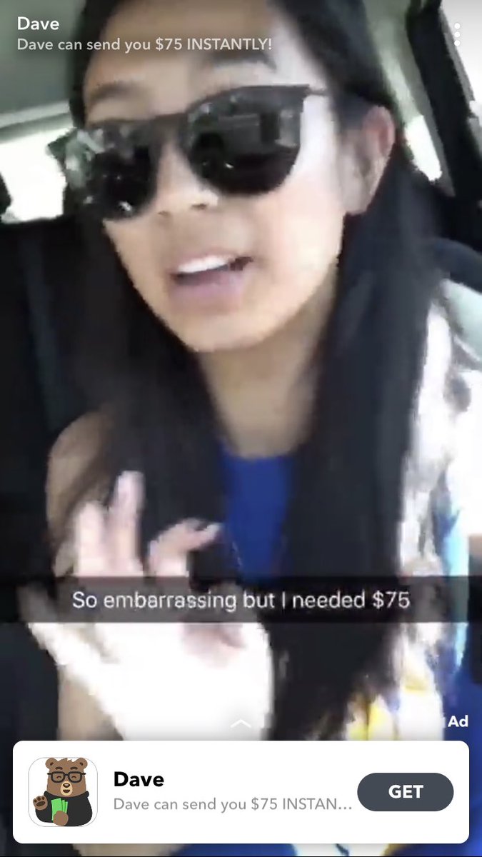 ha_ileyy's tweet photo. i always see this ad on snap and i’m like girl the world needs $75 don’t be embarrassed i’m here i get it i feel you https://t.co/HvOaYrLttc