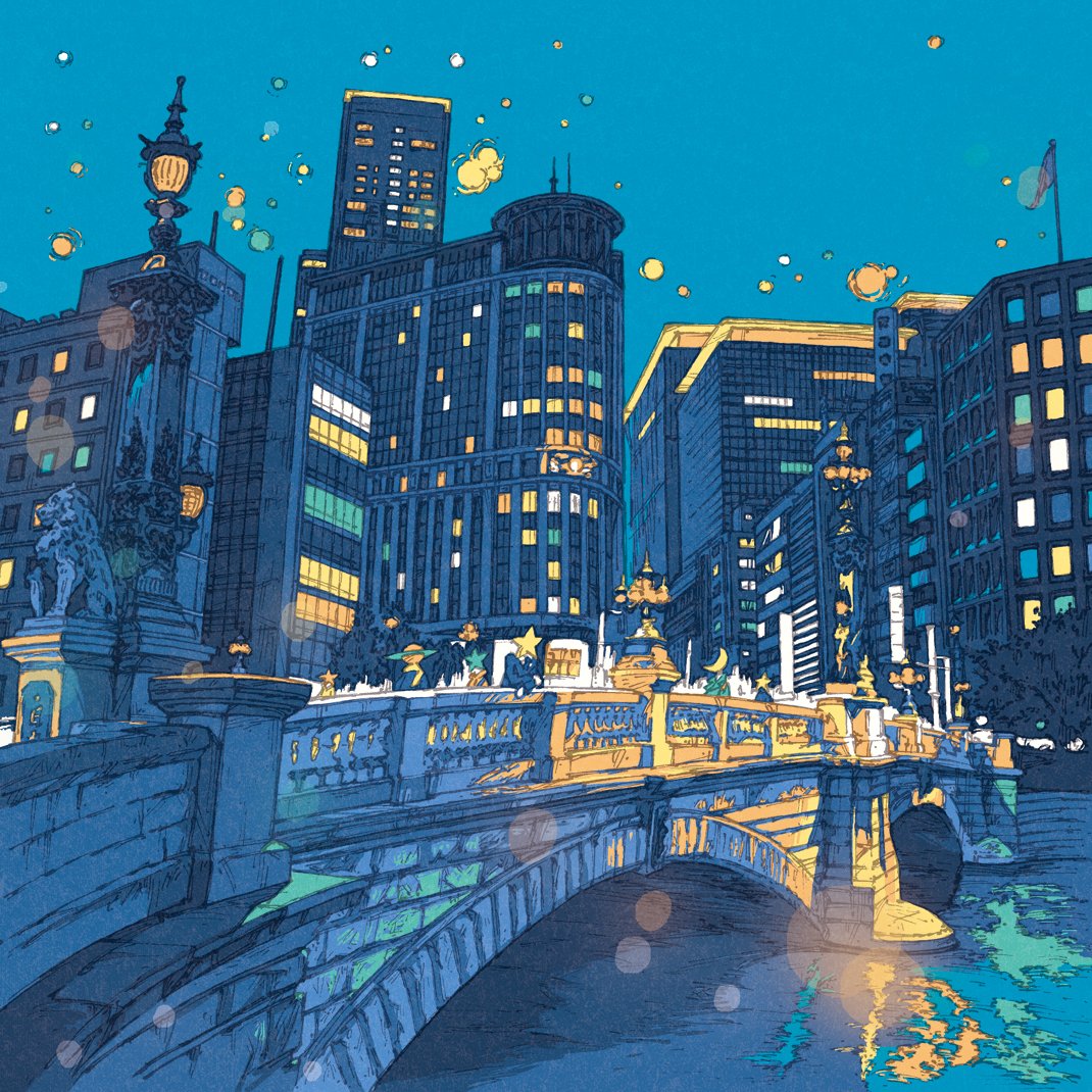 Shinji Tsuchimochi つちもちしんじ イラスト を描かせていただいたwafflesさんのアルバムがネットで購入できるようになりました ファンタジックで夜の東京散歩にぴったりな曲なので イラストで散歩したような気分になって聴いてもらえたら嬉しいです