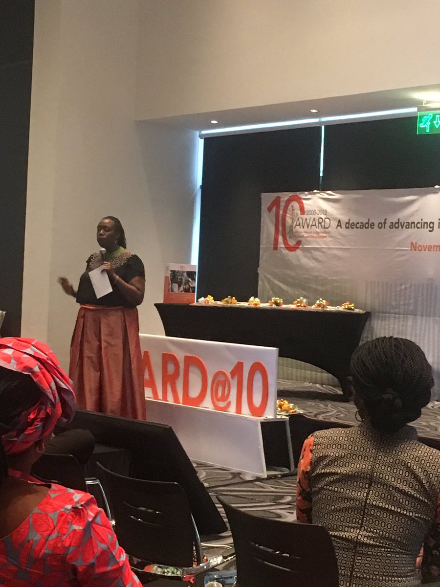 NoraNdege's tweet photo. #AWARDat10 #pressingforprogress looking ahead 10 years @wanjirukr presents the @AWARDFellowship strategy 2017-2022 https://t.co/OPcL3LBb1j