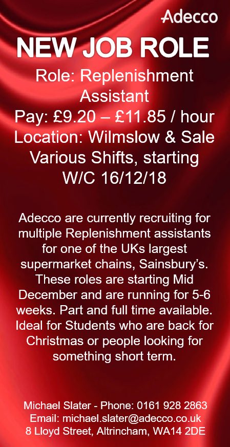 Adecco Altrincham (@adeccoalty) on Twitter photo 