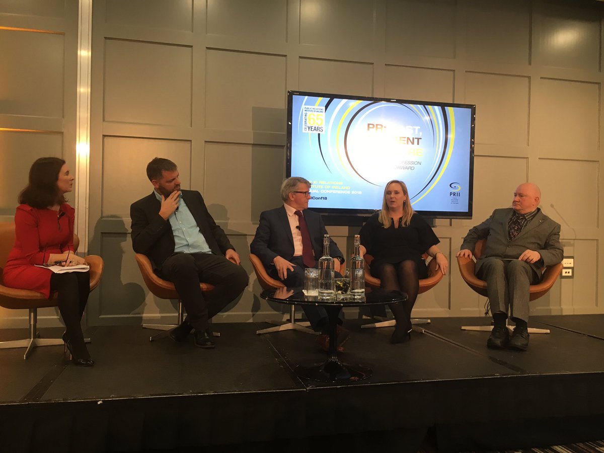 Ciarabyrne2's tweet photo. Fantastic panel media experts - @Seamusdo @SMcCaughren @local_ireland &amp; @esuohedarap speaking on How the Media Landscape is Changing and Impacting on PR Practice #PRIIConf18 https://t.co/fvD64pTaMO