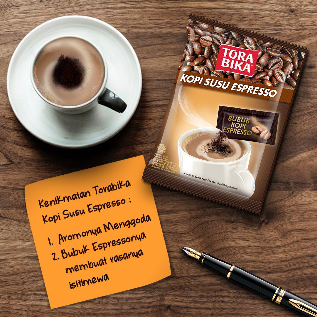 Sobat, apa saja sih kenikmatan yang paling kamu ingat saat menikmati Torabika Kopi Susu Espresso? Share di kolom komentar, yuk! ๐
Torabika sepenuh hati untuk pecinta kopi.
#Torabika
#ToraMoka
#ToraSusu
#TorabikaDuo
#TorabikaKopiSusuEspresso
#TorabikaCappuccino
#Torabika3inone https://t.co/H7Ufb2Abji