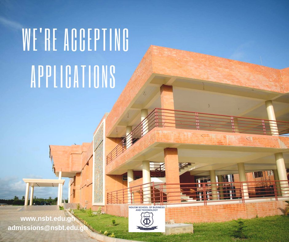 NSBTGhana's tweet photo. ‼️The time to enroll is NOW. Currently accepting applications for JAN-FEB 2019 entry‼️ 
☎️0209 698 278 | 0501 545 002 | 0501 481 243
💻https://t.co/Keb2metdc0 https://t.co/JZ4ySvRD7u