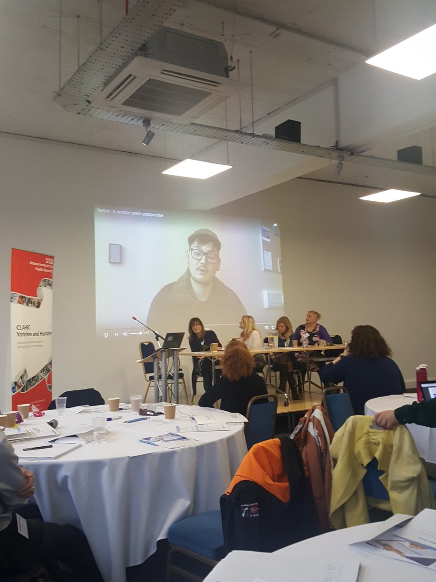 CMSmith215's tweet photo. Service users like reqol too #reqolpractice2018 #CLAHRC_Impact https://t.co/G8MQnm6IMb