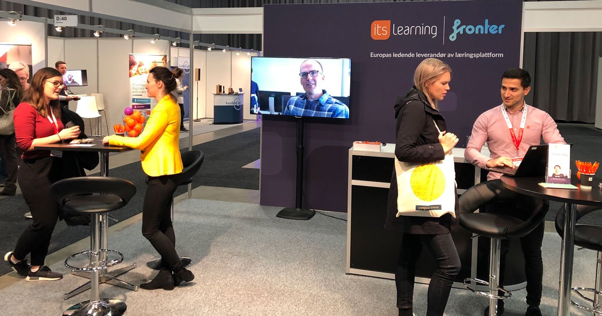 itslearningNO's tweet photo. ✨Lyst å prate pedagogikk? ✨Har du spørsmål om noe i itslearning? Veronica 👩og Sergon 🧑 hjelper deg gjerne, kom innom oss på #SETT2018 #SETT18 https://t.co/b1dPbkGwGz