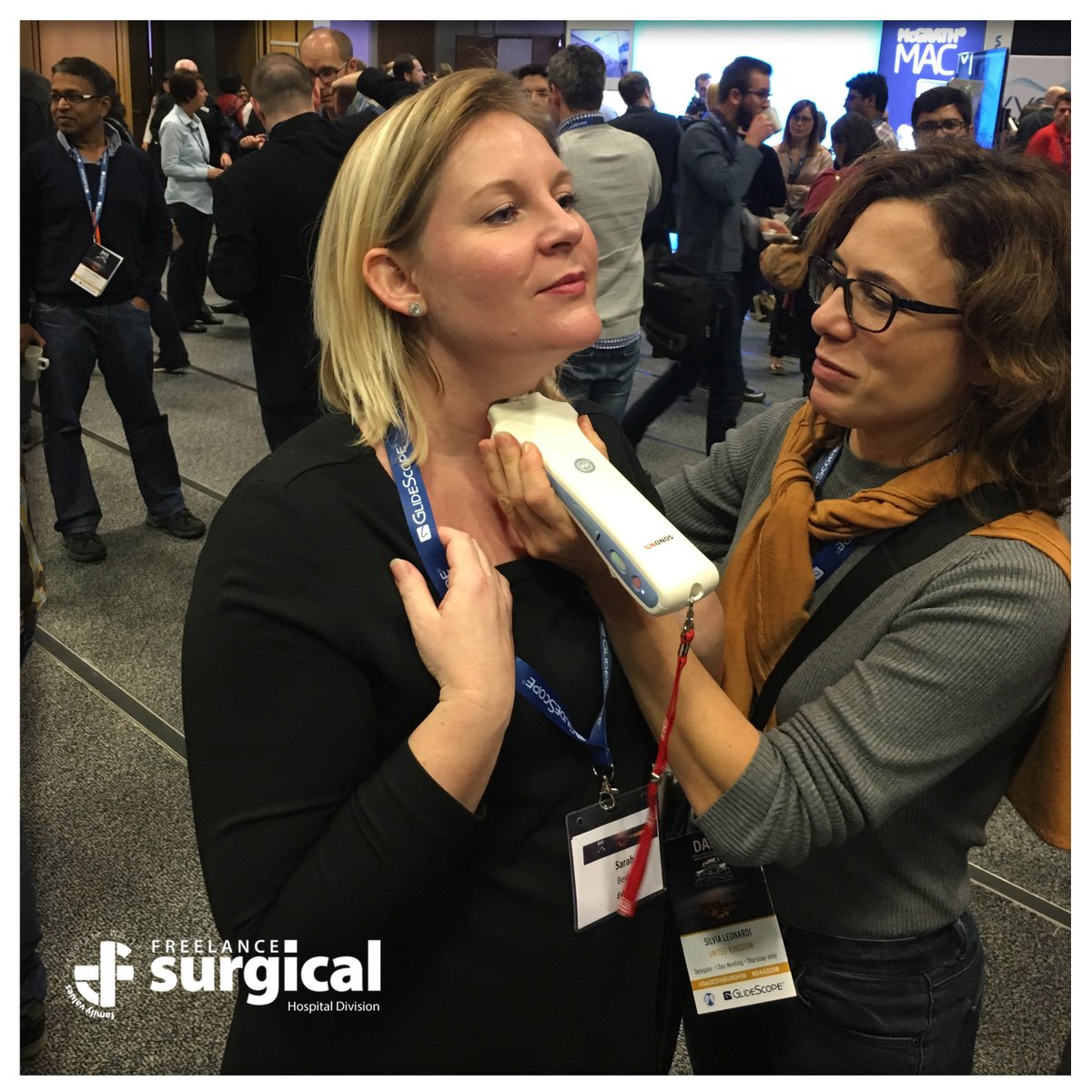 FSHospital's tweet photo. Come and visit Freelance Surgical at the at the Difficult 
Airways Society conference at the Edinburgh International Conference Centre (EICC) 28-30 November 2018. We are conducting demonstrations of the intuitive ScalpelCric package and the Sonon wireless ultrasound. https://t.co/H3yWmAw3XV