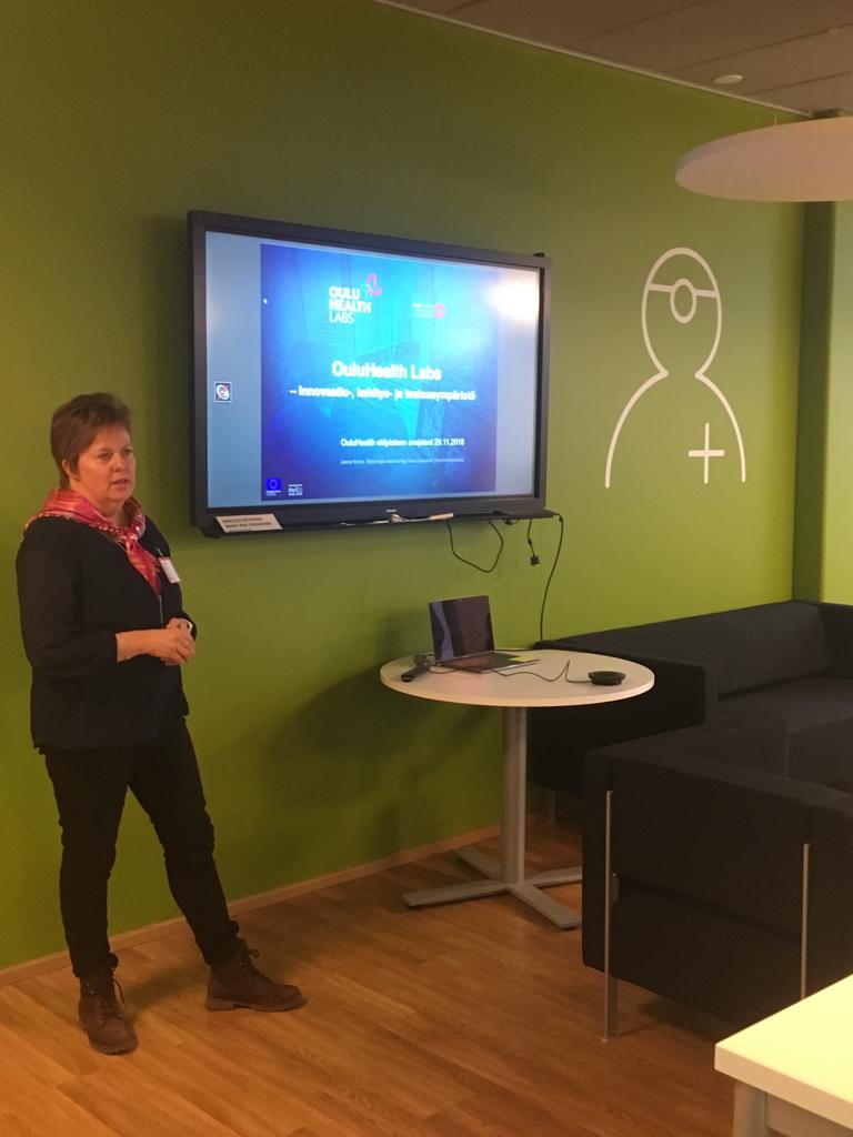 OuluHealth's tweet photo. Otetaan käyttöön #OuluHealth demopiste, joka sijaitsee IBM tiloissa Helsingissä. Avajaistilaisuudessa käytetään reaaliaikaista yhteyttä #OYS TestLabiin. Tila on OuluHealthille käytössä kesään 2019 asti. https://t.co/cvKIGIr2uZ