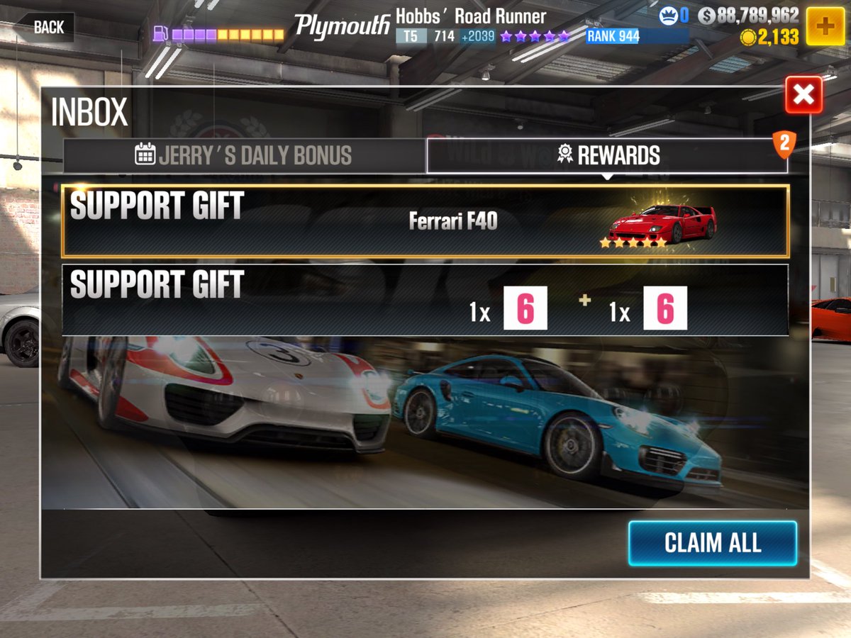 WildWolfCSR2's tweet photo. I’ve always wanted the F40 in the garage &amp; has always eluded me until now 😁 Thank you @CSRRacing #CSR2 😎

The 2x stages were for a problem I had in Legends, Great Job Guys 👍 https://t.co/GZK11XnLSg