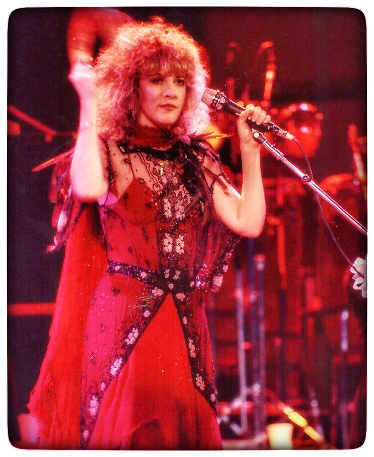 stevie nicks red dress