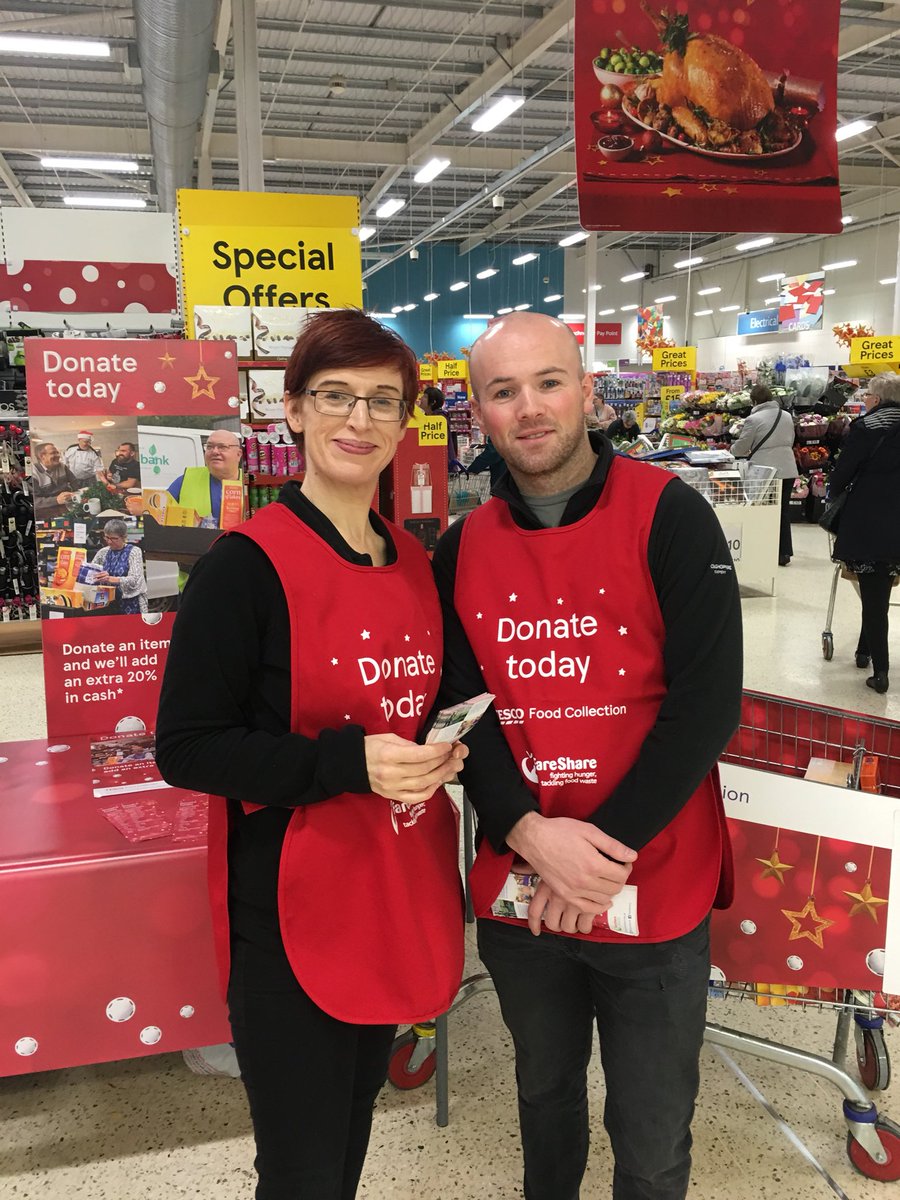 GBT staff are collecting for our local food bank today at Tesco Galashiels. Please pop along with your food donations.