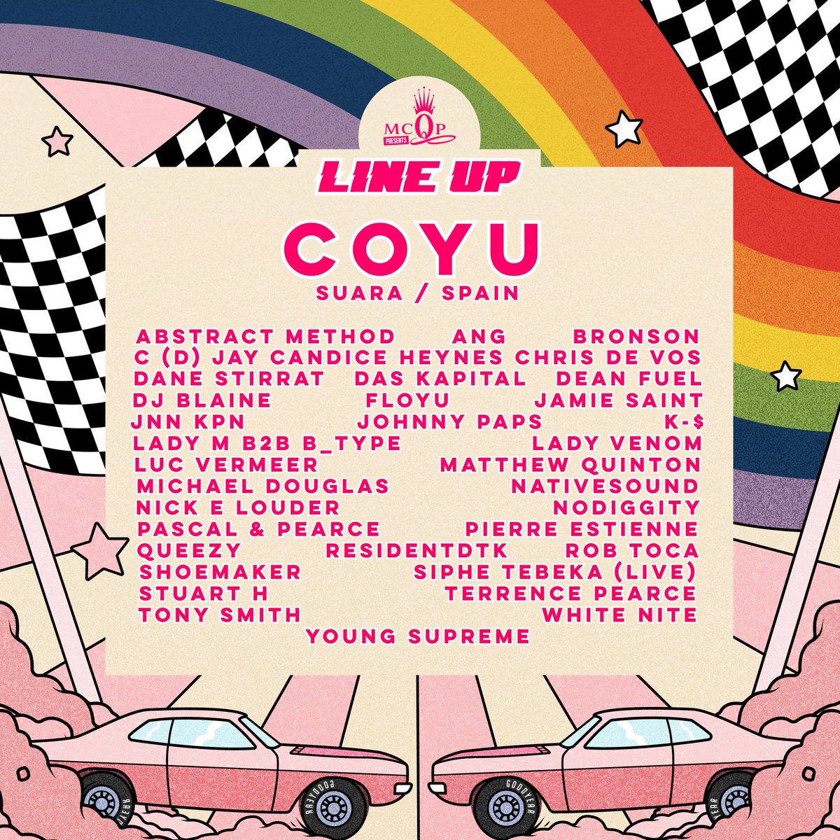 MrCPT's tweet photo. ARTIST ANNOUNCEMENT!
@MCQP are celebrating their 25th anniversary on 15 December at Cape Town Stadium with a killer lineup, including @coyumusic 🇪🇸, @DeanFUEL, @PascalandPearce, @whiteNiteDJ & more! 🌈
Ticket packages 👉🏼 https://t.co/WHGNdflJE7
#MCQP https://t.co/qdEizHS4mH