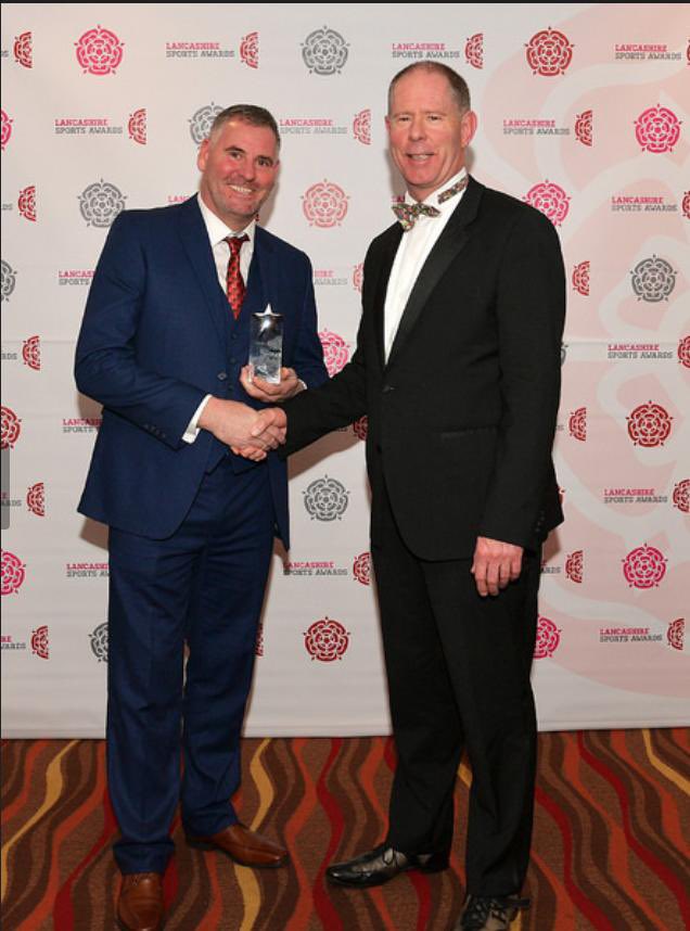 finney_sirfc's tweet photo. A massive well done from everyone at @finney_sirfc @STFSDC @stfladies @STFDevpt to our very own Michael Johnson on celebrating his Highly Commended award in the volunteer of the year category at the Lancashire Sports Awards last night. #LSA18 https://t.co/r4hOce0eHG