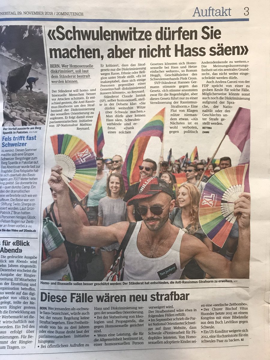 DearSwissPeople's tweet photo. Wir dürfen weiterhin ungestraft „du schwule Sau“ sagen! Ein Sieg für die Demokratie! https://t.co/qJFl5LK7Ih https://t.co/OMlt0uA4RW